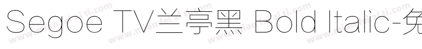 Segoe TV兰亭黑 Bold Italic字体转换